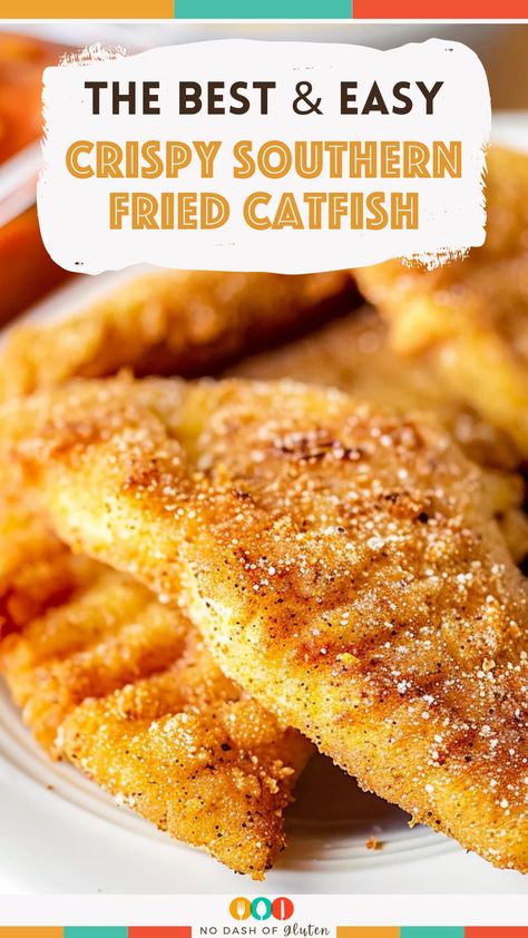 Crispy Southern Fried Catfish Easy Fried Catfish, Crispy Catfish Recipes, Fish Fry Seasoning Recipe, Fish Fry Seasoning, Fried Catfish Recipe, Best Spaghetti Recipe, Fried Catfish Recipes, Cornmeal Crust, Fish Batter