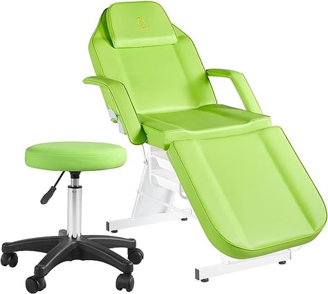 Lash Bed Facial Chair Tattoo Char Massage Table 73in 3-Section Multipurpose Massage Bed Professional Tattoo Table Salon Spa Equipment for Facial Spa Beauty Spa Salon Equipment-Green Tattoo Essential, Beauty Treatments Spa, Chair Tattoo, Tattoo Table, Beauty Salon Chairs, Tattoo Chair, Lash Bed, Chair Massage, Spa Chair