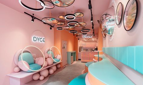 Pastel Interior Design, Café Design, Pastel Interior, Design Café, London Bars, Design Apartment, Dessert Bar, Cafe Interior Design, Boutique Interior