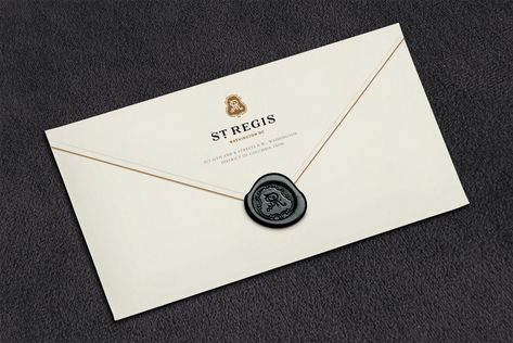 St. Regis branding: stationery & monogram design John Jacob Astor Iv, Stationary Packaging, John Jacob Astor, Pr Kit, Personal Branding Design, St Regis Hotel, Signage Board, Luxury Hospitality, Identity Package