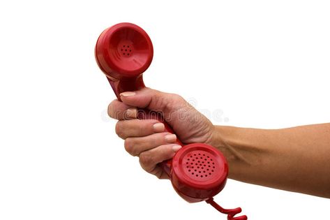 Answering the Telephone. A hand holding a red handset of a telephone, answering #Sponsored , #AD, #Sponsored, #Telephone, #holding, #telephone, #hand Holding Telephone Reference, Telephone Reference, Holding Telephone, Body Reference, Hand Holding, Cool Drawings, Stock Images, 10 Things, Red