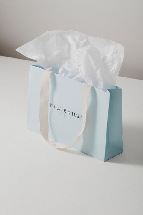 Aesthetic Brand Logo, Printed Tissue Paper, Business Card Design Minimal, Blue Boutique, Paper Bag Design, Baby Products Packaging, Recycled Plastic Bags, Packaging Design Trends, Packaging Ideas Business