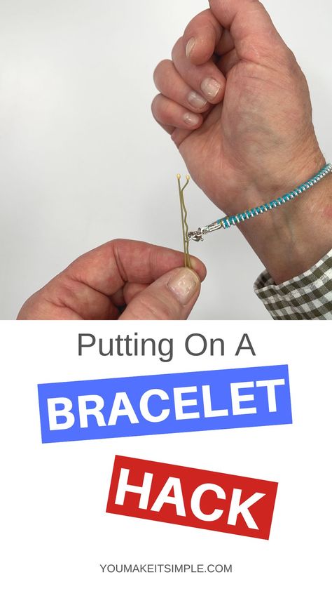 How To Put A Bracelet On Yourself, How To Put Clasps On Bracelets, How To Wear A Necklace As A Bracelet, How To Wear Bracelets, Bracelet Hacks, Jewellery Hacks, Wearing Bracelets, Jewelry Cleaner Diy, Jewelry Hacks