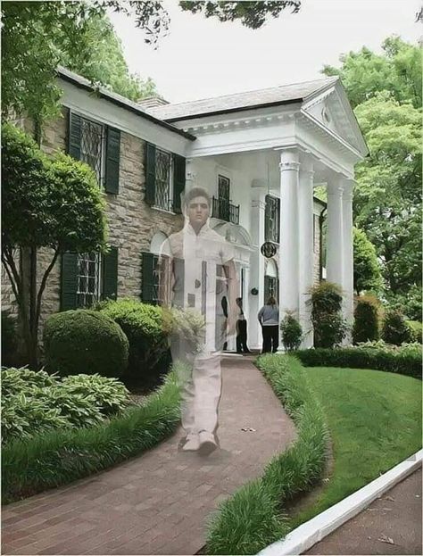 Graceland Aesthetic, Memphis House, Graceland Mansion, Elvis Presley House, Elvis Graceland, Graceland Elvis, Elvis Presley Graceland, Graceland Memphis, King Of Rock And Roll