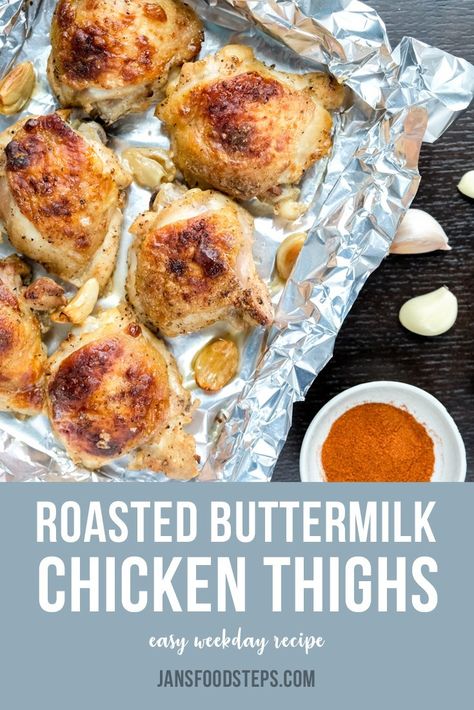 Buttermilk Chicken Thighs, Stove Top Chicken Recipes, Pesto Chicken Recipes, Chicken Recipes Soup, Buttermilk Marinated Chicken, Chicken Recipes Indian, 21 Day Fix Chicken, Chicken Thigh Marinade, Bone In Chicken Recipes