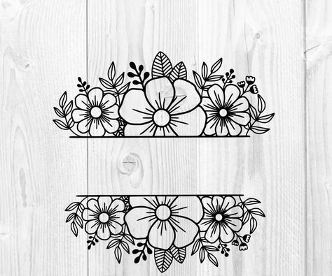 Flower Silhouette Stencil, Floral Pyrography, Silhouette Cameo Crafts, Paper Art Design, Hand Embroidery Patterns Free, Idee Cricut, Quality Tattoo, Flower Art Drawing, Embroidery Template