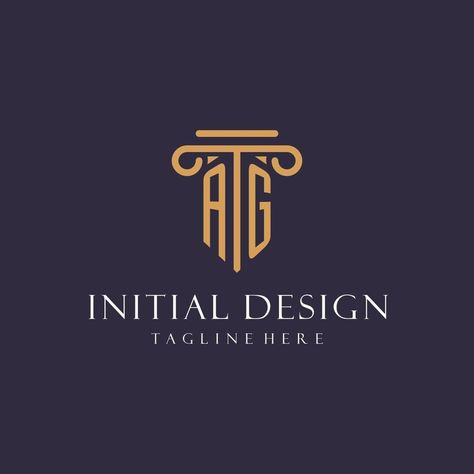 Lawyers Logo Design, Ag Monogram, Law Logo Lawyer, Tk Logo, Lawyer Branding, Lawyer Logo Design, Law Branding, Law Logos Design, Lawyer Logo