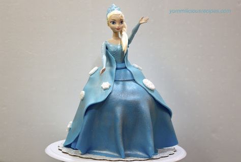 Frozen Elsa Cake Frozen Elsa Doll Cake, Frozen Doll Cake, Elsa Doll Cake, Dolly Varden Cake, Elsa Torte, Elsa Birthday Cake, Frozen Birthday Party Cake, Frozen Themed Birthday Cake, Elsa Cake Frozen