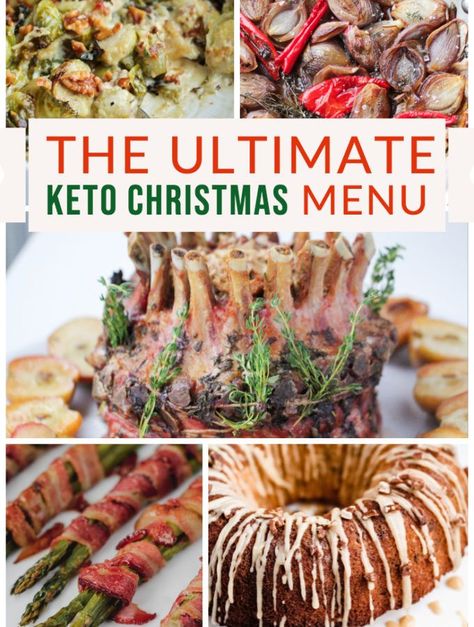 The Ultimate Keto Christmas Menu Keto Christmas Dinner, Low Carb Holiday Recipes, Low Carb Christmas, Keto Holiday Recipes, Low Carb Holiday, Keto Holiday, Cookies Gluten Free, Christmas Dinner Menu, Keto Christmas