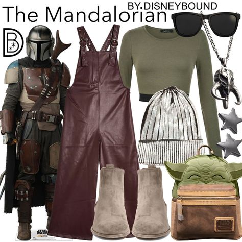 DisneyBound - The Mandalorian Mando Disneybound, Mandolorian Outfits, Mandalorian Inspired Outfit, Mandalorian Disneybound, Disney Bounding Star Wars, Star Wars Outfits Inspiration, Star Wars Inspired Outfits, Star Wars Disneybound, Star Wars Outfit