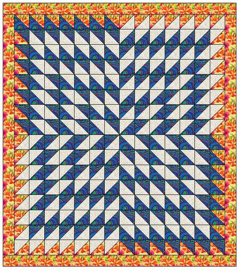 Starburst_93x105_Centered Missouri Star Quilt Company Tutorials, Pinwheel Quilt Pattern, Girl Quilts Patterns, Half Square Triangle Quilts Pattern, Triangle Quilt Pattern, Missouri Star Quilt Company, Quilting Designs Patterns, Missouri Star Quilt, Half Square Triangle Quilts