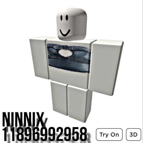 Ninnix Roblox Code, Jeans Tube Top, 2000’s Outfit, Cute Black Shirts, Code Clothing, Cute Couple Text Messages, Body Tutorial, Coding Shirts, Roblox Code