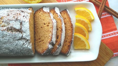 Spiced Orange and Honey Loaf Cake Honey Loaf, Spice Loaf, Banana Butterscotch, Sweet Brunch, Loaf Cakes, Fruit Bread, Delicious Bread, Loaf Cake, Just Cakes