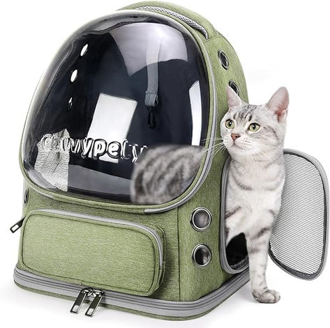 Travel in style with our Breathable Cat Backpack Carrier! This spacious bubble pet backpack is perfect for kitties and small dogs up to 15lbs. Featuring a transparent design for a panoramic view and excellent ventilation, it ensures your pet's comfort during travel, hiking, or outdoor adventures. The foldable design makes it easy to store. #CatBackpack #PetCarrier #TravelWithPets #BreathablePetCarrier #BubbleBackpack #FoldablePetCarrier #SmallDogCarrier #CatLover #PetTravelEssentials Cat Backpack Carrier, Cat Carrier Bag, Pet Carrier Bag, Pet Backpack, Dog Backpack, Cat Backpack, Cat Bag, Cat Carrier, Dog Carrier