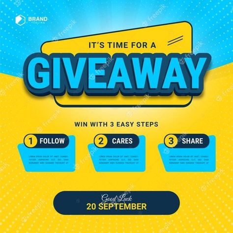 Premium Vector | 3d text effect with giveaway steps for social media post with 3 steps to win Giveaway Social Media Post, Social Media Giveaway Post Design, Money Social Media Design, 3d Social Media Post Design, Think Before You Post Social Media, Contest Alert Social Media Post, Butterfly Birthday Cakes, Lucky Draw, 3d Text Effect