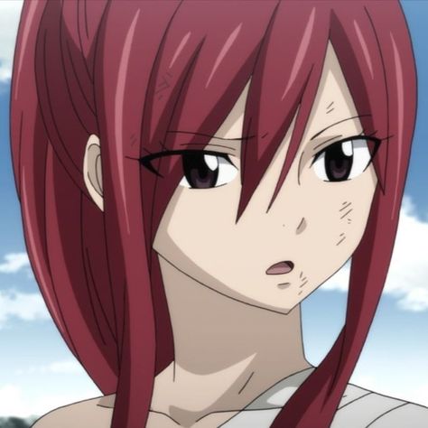 Erza Scarlet Icon, Red Pfps, Ezra Scarlet, Fairy Tail Icons, Erza Scarlett, Fairy Tail Erza Scarlet, Single Icons, Fairy Tail Characters, Fairy Tail Lucy