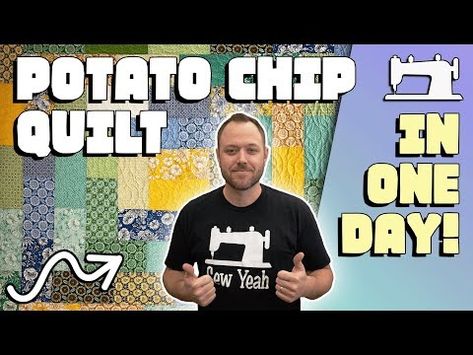 (9737) Make This Quilt in a Day using our New Pre-Cut! - YouTube Potato Chip Quilt Blocks, Potato Chip Quilt Block Pattern Free, Potato Chip Quilt Pattern Free, Potato Chip Quilt, Beginner Patterns, Quilt In A Day, Quilts Patterns, Quilt Block Patterns Free, Potato Chip