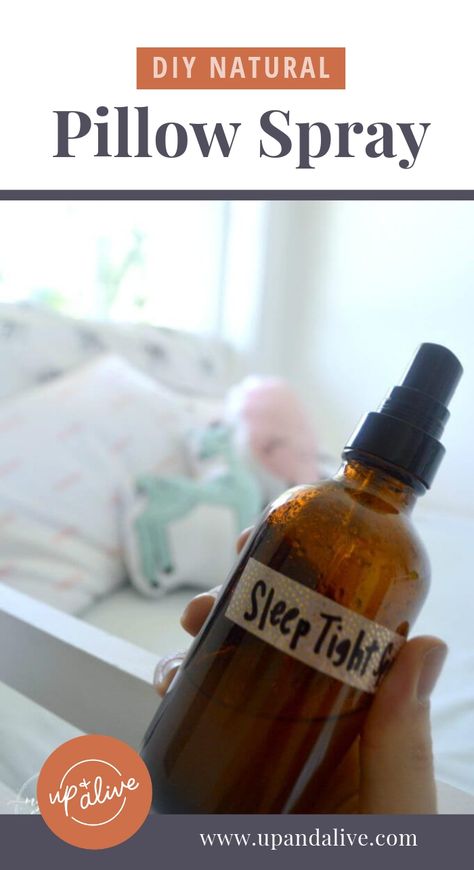 "Sleep Tight" Natural Pillow Spray Recipe with Essential Oils - Up and Alive Diy Natural Cleaning, Essential Oil Gifts, Natural Asthma Remedies, Asthma Remedies, Natural Beauty Treatments, Calming Essential Oils, Spa Time, Diy Pillow, Oils For Sleep