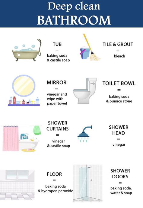 Bathroom Deep Clean, Clean The Bathroom, Deep Clean Bathroom, Clean Bathroom, Bathroom Hacks, Easy Cleaning Hacks, Diy Cleaning Solution, House Cleaning Checklist, Diy Home Cleaning