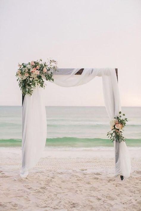 39 Gorgeous Beach Wedding Decoration Ideas ❤️ beach wedding decoration ideas beach arch Pure7 Studios #weddingforward #wedding #bride Simple Wedding Arch, Wooden Wedding Arches, Beach Wedding Arch, Simple Beach Wedding, Arch Ideas, Rustic Wedding Decorations, Wedding Arch Flowers, Arch Flowers, Decor 2024