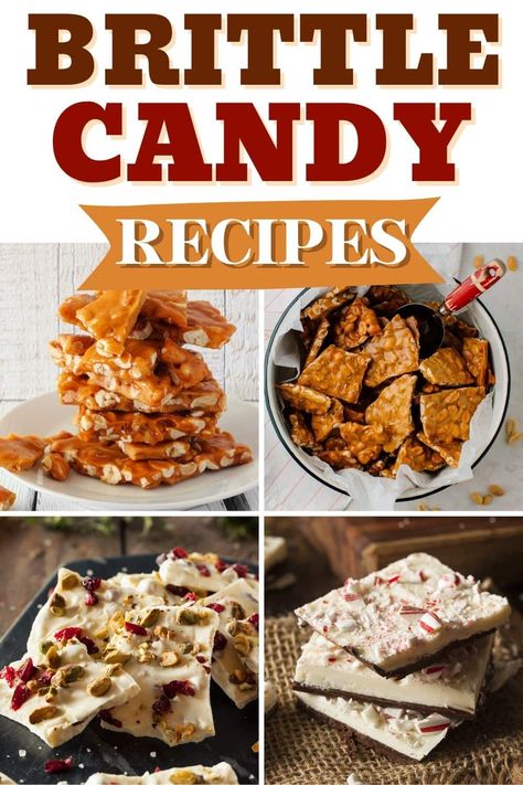 Brittle Candy Recipes Diy Candies Recipes, Brittle Candy Recipes, Brittle Recipes Easy, Homemade Brittle Recipes, Spicy Candy Recipes, Nut Candy Recipes, Vintage Candy Recipes, Oat Brittle, Recipes With Fresh Fruit