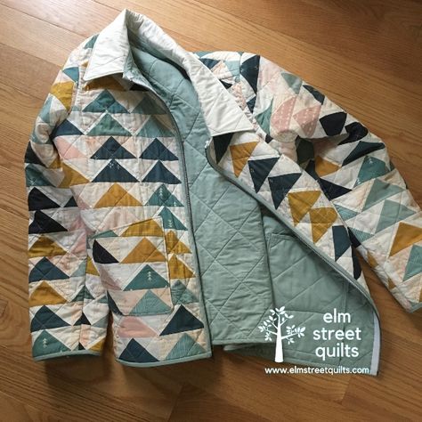 Quilt Coats For Women, Quilted Coats And Jackets, Quilted Jackets For Women, Quilted Jacket Pattern Free, Sweatshirt Jackets Patterns, Quilt Jacket Pattern, Quilt Coat Pattern, Quilted Sweatshirt Jacket, Patchwork Quilt Jacket