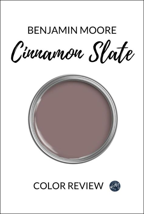 Benjamin Moore Cinnamon Slate: Color Review (2025 Color of the Year) - Kylie M Interiors Benjamin Moore Cinnamon, Cinnamon Slate, Concrete Cabin, Chocolate Bedroom, Benjamin Moore Bathroom, Kylie M Interiors, Craftsman Remodel, Slate Color, Color Combinations Paint