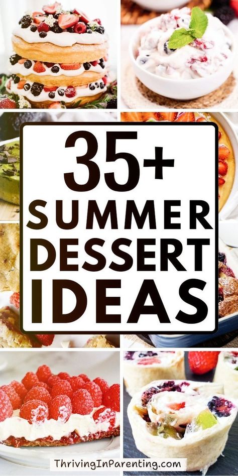 These summer dessert ideas are the perfect addition to any gathering or simply for indulging yourself on a sunny day! Whether you’re looking for dessert recipes for summer cookouts that are chocolate-infused, creamy, or a lighter option, there’s something for your family and friends to enjoy! Plus, these dessert ideas for summer party are quick and easy to make, perfect for busy hosts like me. Whip up these summer desserts for a crowd and watch them disappear at your summer get-together! Dessert For Picnic Summer, Party Desserts For A Crowd, Summer Recipes Easy, Dessert Recipes For Summer, Key Lime Pie Bites, Summer Dessert Ideas, Strawberry Yogurt Parfait, Quick Summer Desserts, Cranberry Cheesecake Bars