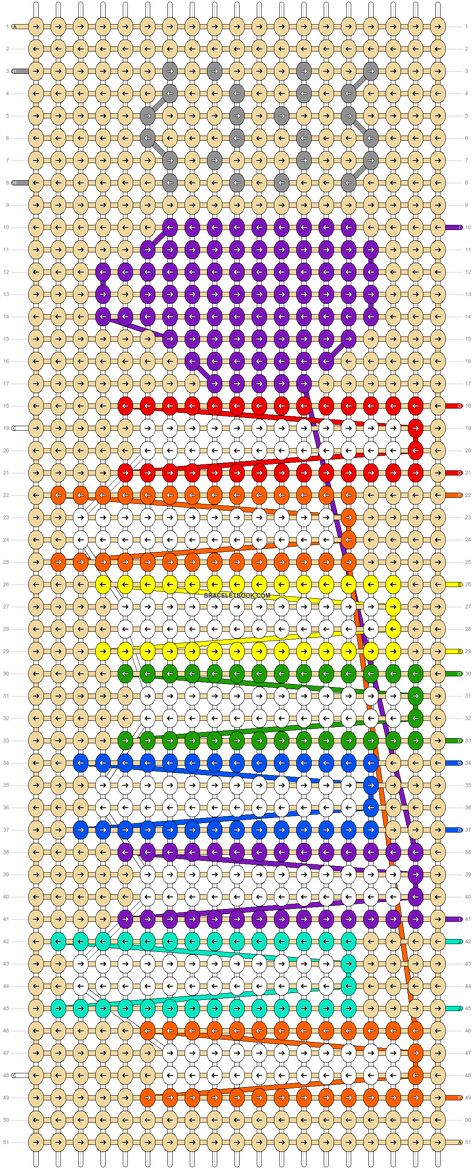 Alpha pattern #71997 variation #273565 | BraceletBook Alpha Pattern Books, Alpha Pattern Bookmark, Alpha Bracelets, Alpha Bracelet, Y Words, Cute Friendship Bracelets, Bracelets Patterns, Pixel Art Grid, Cute Bookmarks