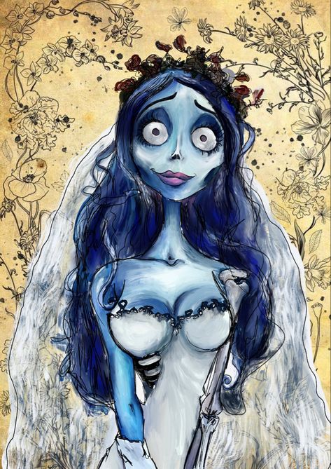 Corpse Bride Emily, Corpse Bride Art, Bride Art, Emily Corpse Bride, Abstract Art Wallpaper, October 5, Corpse Bride, Tim Burton, Art Wallpaper