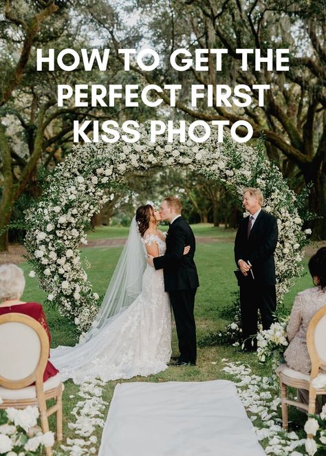 Dreaming of the picture-perfect first kiss at your wedding ceremony? There's one simple thing you must ask your wedding officiant to do. Wedding Kiss Pictures, Ceremony Kiss, Wedding First Kiss, First Kiss Wedding Pictures, Wedding Ceremony Kiss, Ceremony Kiss Photo, Tips For Officiating A Wedding, Wedding Ceremony Kiss Pictures, Secular Wedding