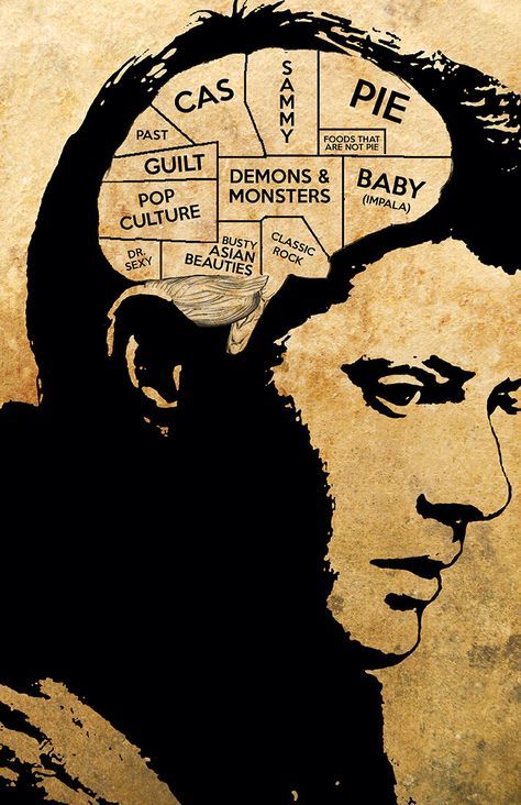 Sam Supernatural, Brain Diagram, Supernatural Tattoo, Demon Baby, Supernatural Wallpaper, Supernatural Art, Supernatural Pictures, Supernatural Quotes, Supernatural Tv Show