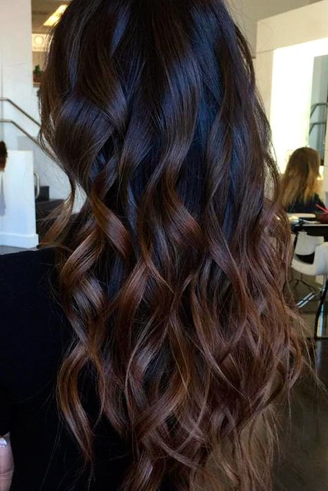 Hottest Brown Ombre Hair Ideas ★ See more: http://glaminati.com/brown-ombre-hair-ideas/ Dark Chocolate Hair Color, Dark Ombre Hair, Dark Chocolate Hair, Brunette Ombre, Hair Color Chocolate, Brown Ombre Hair, Brunette Balayage, Chocolate Hair, Nice Hair