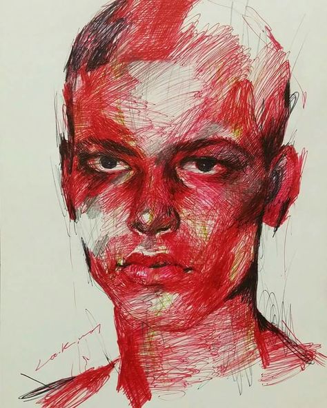 Red Pen Drawings, 얼굴 그리기, Pen On Paper, Sketching Ideas, Sketchbook Inspo, Arte Sketchbook, Arte Inspo, A Level Art, Ap Art