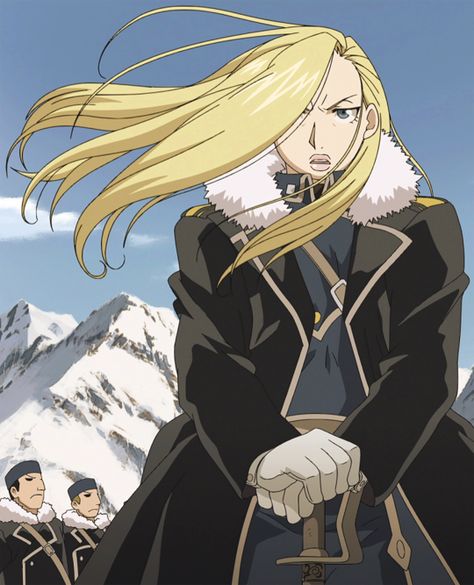 Fullmetal Alchemist Olivier Armstrong, General Armstrong, Olivier Armstrong, Mira Armstrong, Olivier Mira Armstrong, Fma Brotherhood, Riza Hawkeye, Gif Wallpaper, Full Metal Alchemist