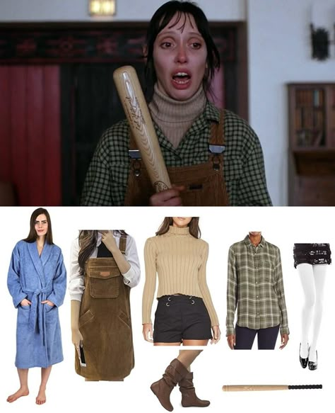 The Shining Outfits Wendy, Shelly Duvall Halloween Costume, Shelley Duvall The Shining Outfits, The Shining Cosplay, Horror Movie Outfit Ideas, The Shining Halloween Party, The Shining Couple Costume, Classic Horror Movie Costumes For Women, Shelly Duvall The Shining Costume