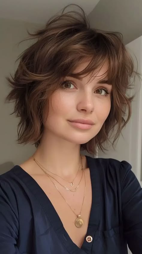 Top 30 Short Layered Hairstyles 2024 - Fresh Looks for Women - divagaze.com Short Hairstyles For Thick Hair Over 50 Older Women, Short Hair Back View, Short Pixie Bob Haircuts, Short Layered Hairstyles, Short Pixie Bob, Brunette Hairstyles, Short Hair Back, Layered Bob Haircuts, Hairstyles 2024