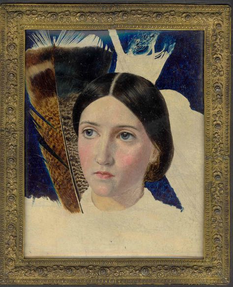 John Brett, ‘Christina Rossetti’ (unfinished), 1857. As regards the portrait’s symbolic meaning, much depends on an interpretation of the prominent feather, beautifully painted with a Ruskinian fidelity to nature (Charles Brett, 2005). Jan Marsh (1994) has suggested this may symbolise a quill representing Christina’s vocation as a writer. While this is possible, it ignores the fact that the work is unfinished and one must try to imagine the completed picture.... Famous Landscape Paintings, Pre Raphaelite Paintings, Julia Margaret Cameron, Pre Raphaelite Brotherhood, Christina Rossetti, Dante Gabriel Rossetti, John Everett Millais, John Edwards, John William Waterhouse