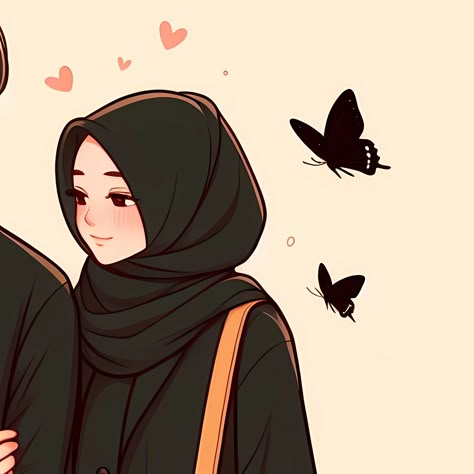 Whatsapp Dp Love Couple, Couples Dp Matching, Hijabi Matching Pfp, Couple Dp For Whatsapp Profile Pics, Cartoon Profile Pics Couple Dp Aesthetic, Couples Profile Pictures Matching, Islamic Matching Pfp, Couple Islamic Dp, Couple Dps Cartoon