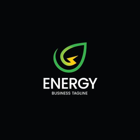 Eco energy leaf thunder logo design temp... | Premium Vector #Freepik #vector #business-logo #company-logo #logo-maker #corporate-logo Thunder Logo Design, Energy Logo Design, Energy Logo, Logo Company, Energy Saver, Corporate Logo, Hidden Door, Logo Design Template, Package Design