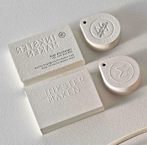 Letterpress business cards. Debossed Business Card, Letterpress Business Card Design, Pottery Logo, Business Card Creative, Realtor Cards, Luxe Business Cards, Embossed Business Cards, Plastic Business Cards, Mobile Logo