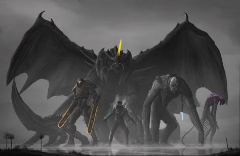 Kaiju Fanart, Destoroyah Fanart, Kaiju Art Monsters, Godzilla Fanart, Godzilla Design, Cloverfield Monster, Godzilla Concept Art Design, Scary Godzilla Art, Legendary Godzilla Art