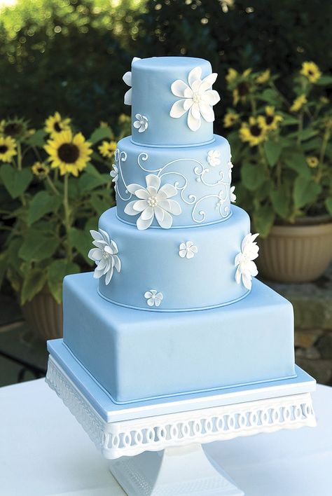 Cinderella Quinceanera, Quince Cakes, Quince Cake, Quinceanera Cakes, Square Wedding Cakes, Cinderella Cake, Homepage Template, Fantasy Flowers, Wedding Cakes Blue