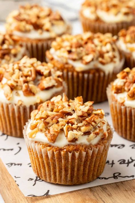 Carrot Cake Muffins with Cream Cheese Glaze | All Things Mamma Popeyes Biscuit Recipe, 7up Cake Recipe, Carrot Cake Muffin Recipe, Muffins With Cream Cheese, Sweet Muffins, Carrot Cream, Easy Carrot Cake, Carrot Cake Muffins, Carrot Cake Cookies