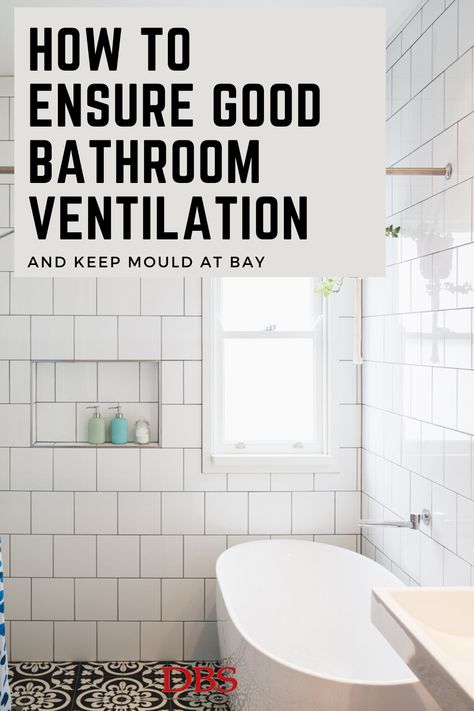 Bathrooms are not the easiest rooms to keep dry - and often wet walls and bad ventilation can be the perfect recipe for mould or mildew. Good bathroom ventilation is vital to protect your family's health and also keep your bathroom looking good as new. #BathroomDesign #BathroomVentilation #RemoveMould Bathroom Ventilation Ideas, Waterproof Bathroom Flooring, Good Bathroom, House Ventilation, Wet Room Bathroom, Bathroom Vent, Bathroom Cladding, All White Bathroom, Bathroom Ventilation