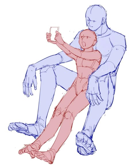 Drawing Base Pose Two People, Couple Drawing References, Romantic Poses Reference Drawing, Poly Couple Poses, Cocky Pose Reference, Sitting On Lap Pose Drawing, Flirty Couple Pose Reference, 2 People Pose Reference, Cute Couple Reference Drawing Poses