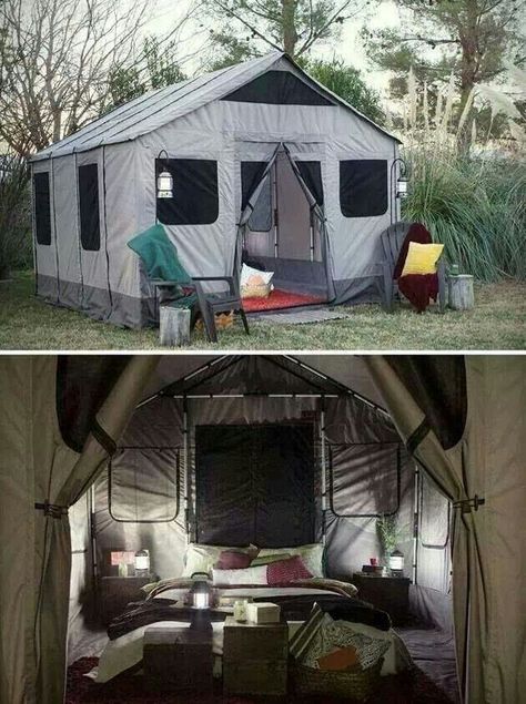 Cabin tent! Amazon. Creative Camping Ideas, Tenda Camping, Salford City, Camping Cot, Family Tent Camping, Safari Tent, Family Camping Trip, Tree Houses, Camping Checklist