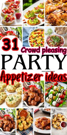 Are you looking for easy finger food ideas to make for your next party? 31 Make ahead easy party appetizer ideas. Party food ideas appetizers. Easy party snacks for a crowd. Easy party appetizers, bite size appetizers and party finger foods for game nights, birthday, potluck at work, perfects for adults and for a crowd. Retirement Party Food Ideas Appetizers, Snacks For Ladies Night, Party Pick Up Food, Party Snack Ideas For Adults, Party Platters Finger Foods, Birthday Potluck, Hor Devours, Party Appetizer Ideas, Rv Snacks