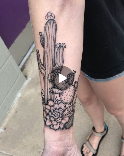 amanda✨ on Instagram: "still obsessed with this cactus wrap from the other day! would love to do more stuff like this🌵🌿 • • • • •  #cactus #cactustattoo #succulents #succulenttattoo #tattoos #botanicalart #botanicaltattoo #naturetattoo #tattooideas #tattooartist #tattooedgirls #armbandtattoo #floral #desertlife #arizonatattoos #fortcollinstattooartist #fortcollins #colorado #coloradotattooartist #coloradotattoo #csu #tattoovideos" Cactus Tattoo Forearm, Big Bend Tattoo, Arizona Cactus Tattoo, Cactus Flower Tattoo, Ankle Tats, Succulent Tattoo, Colorado Tattoo, Ankle Tat, Crystal Tattoo