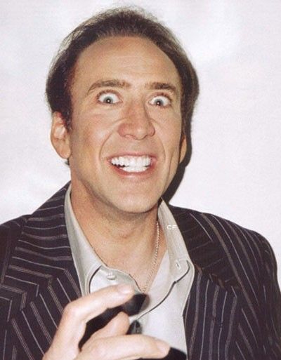 Nicolas Cage Printable, I may need this one day... Michael Jackson Eating Popcorn, Nickolas Cage, Nicholas Cage Face, Picolas Cage, Funny April Fools Pranks, Funny Facial Expressions, Creepy People, April Fools Pranks, Happy Birthday Meme